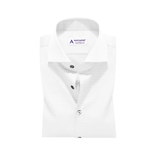 White in Dobby Print BT100163