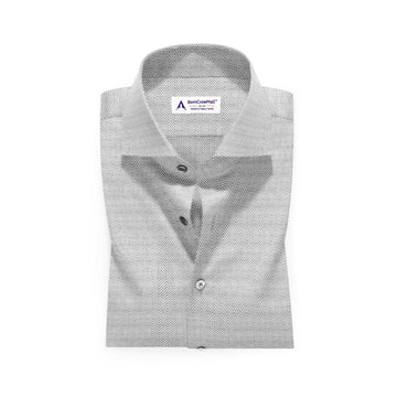 WHITE BLACK IN DOBBY PRINT BT100238