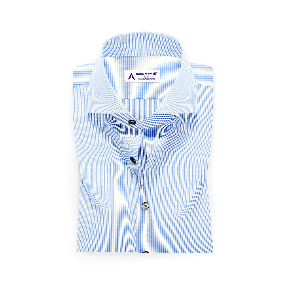 White n Blue in Stripes BT100229