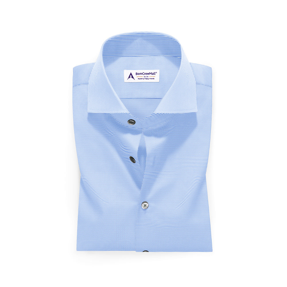 Blue n White in Dobby Print BT100254