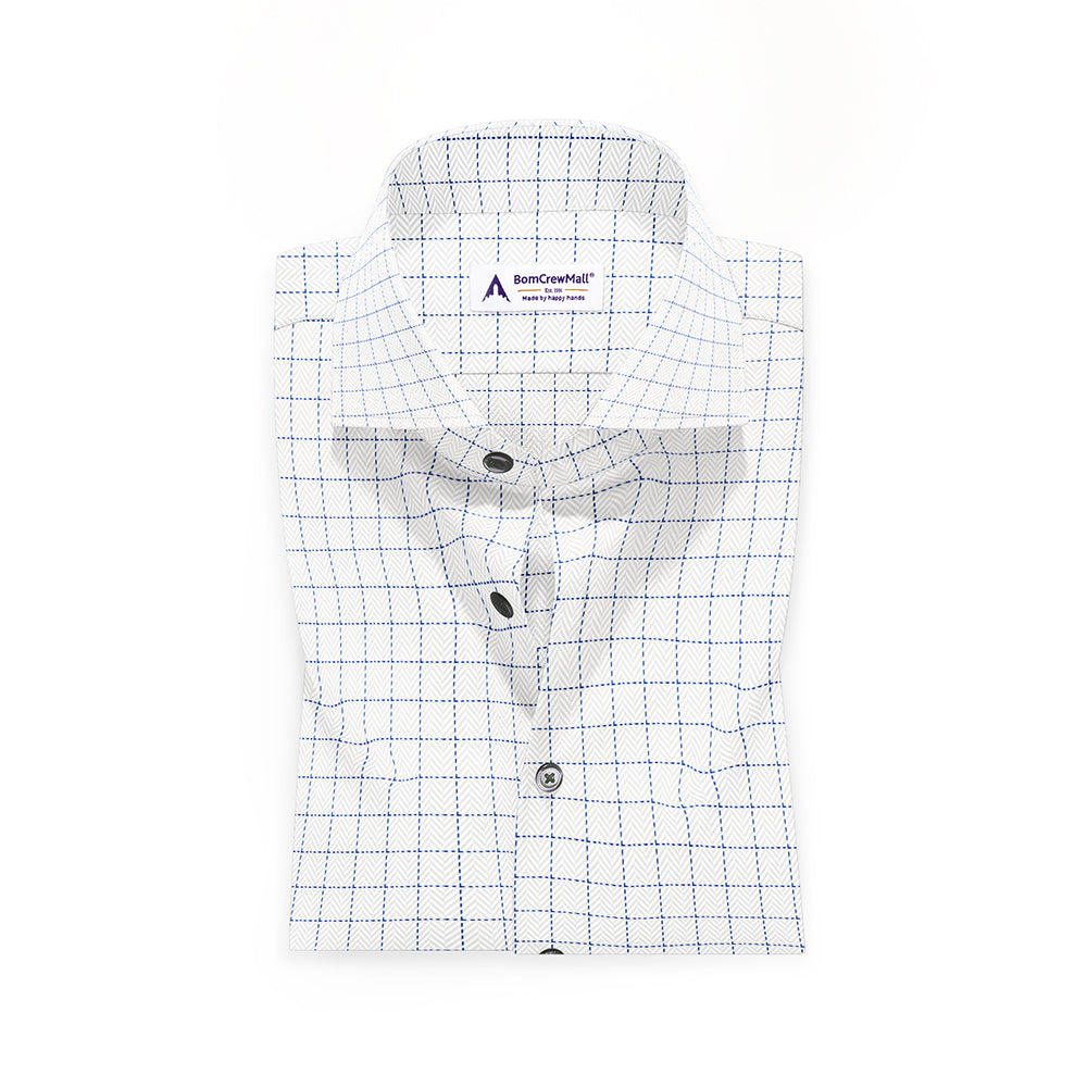 White n Blue in Stripes BT100242