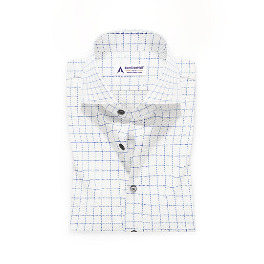 White n Blue in Stripes BT100242