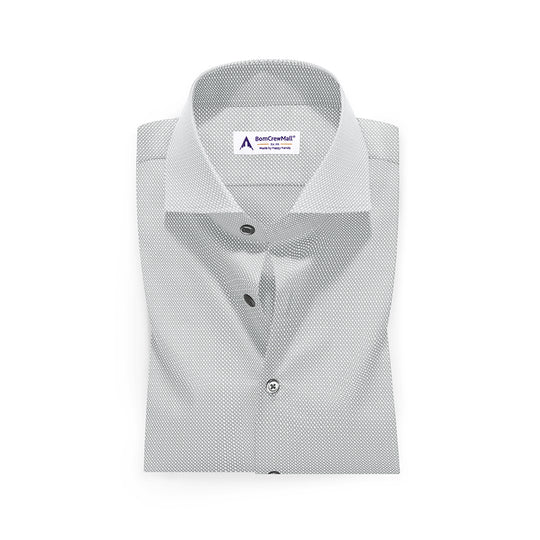 White n Gray in Dobby Print BT10071