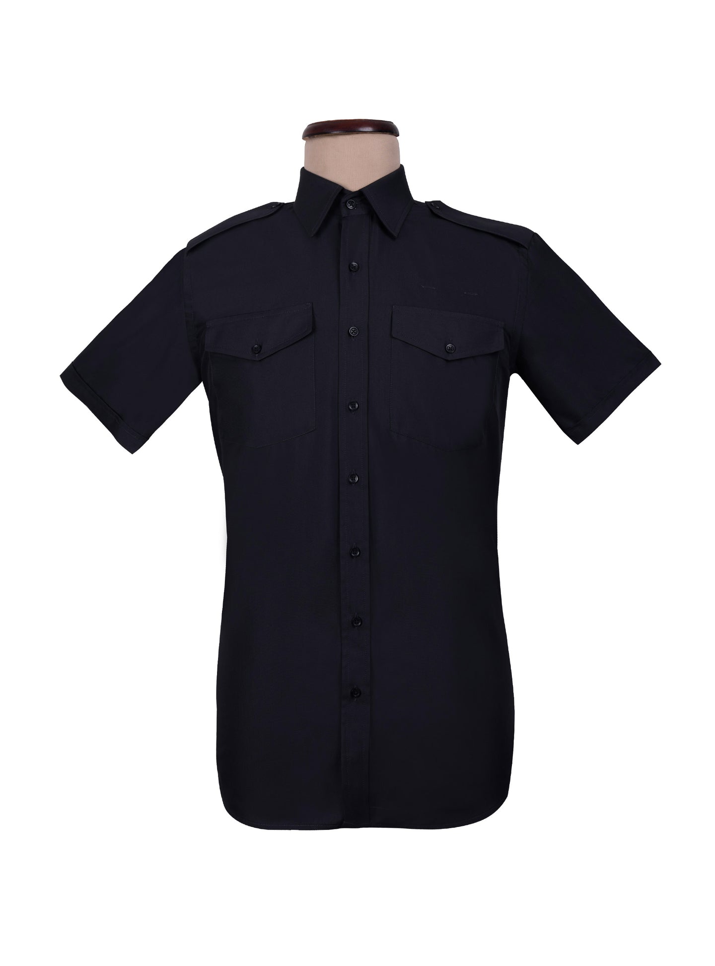 Black Short Sleeve Standard Pilot Shirt – Men’s