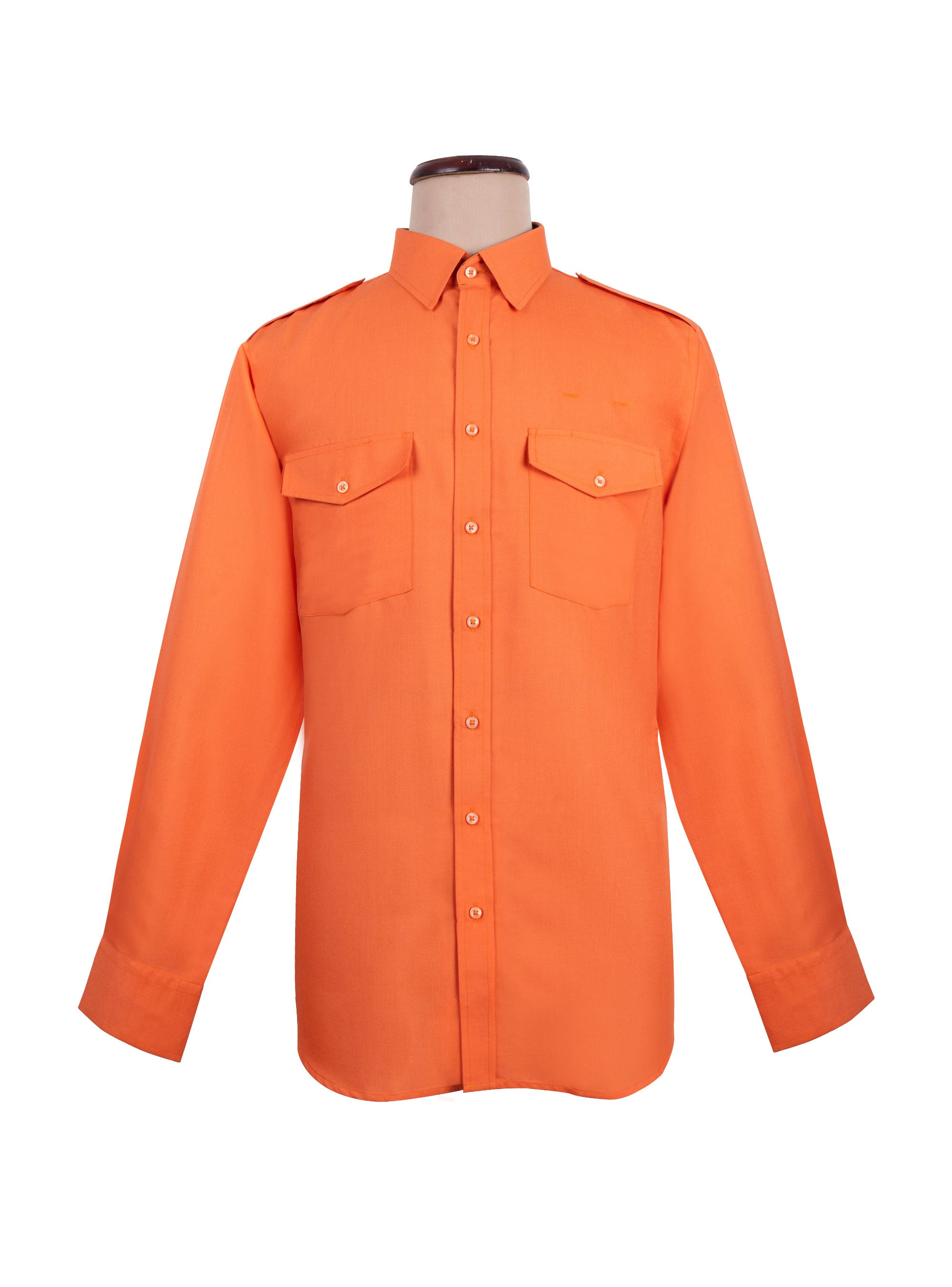 Orange Standard Pilot Shirt Women