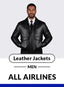ALL AIRLINES UNIFORM LEATHER JACKETS MEN