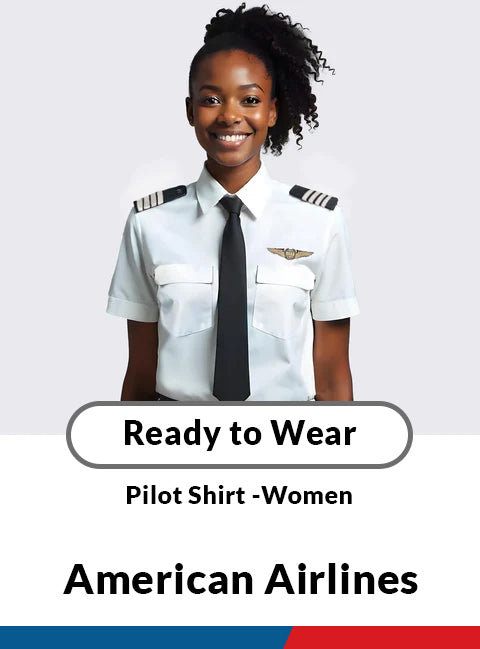American Airlines Short Sleeve Standard Women's Pilot Shirt