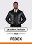 FedEx Uniform Leather Jackets Men