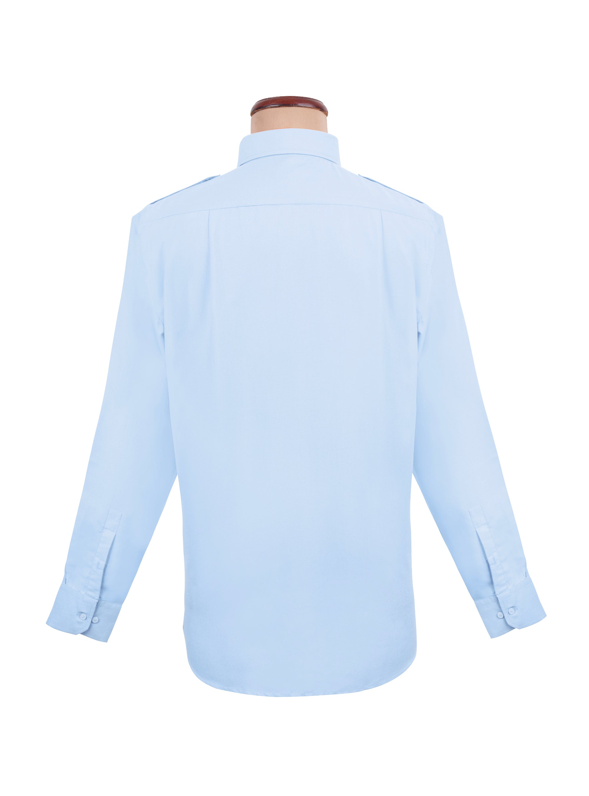 Custom Long Sleeve Blue Pilot Shirt – Men’s