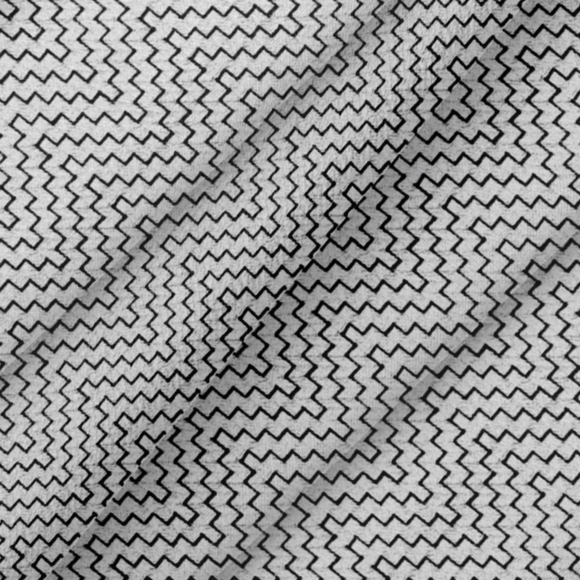 WHITE BLACK IN DOBBY PRINT BT100238