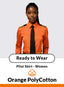 Orange Long Sleeve In-Stock Pilot Shirt – Women’s
