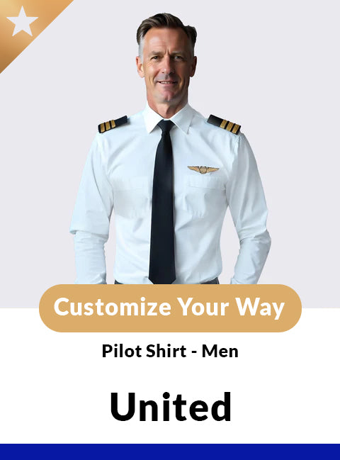 United Long Sleeve Custom Pilot Shirt – Men’s