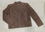 CHINESS COLLAR QUILTED  NUBUCK LEATHER