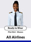 All Airlines Long Sleeve Standard Women's Pilot Shirt