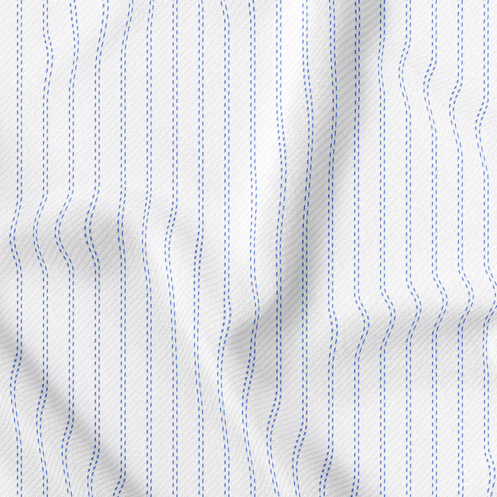 White n Blue in Stripes BT100258