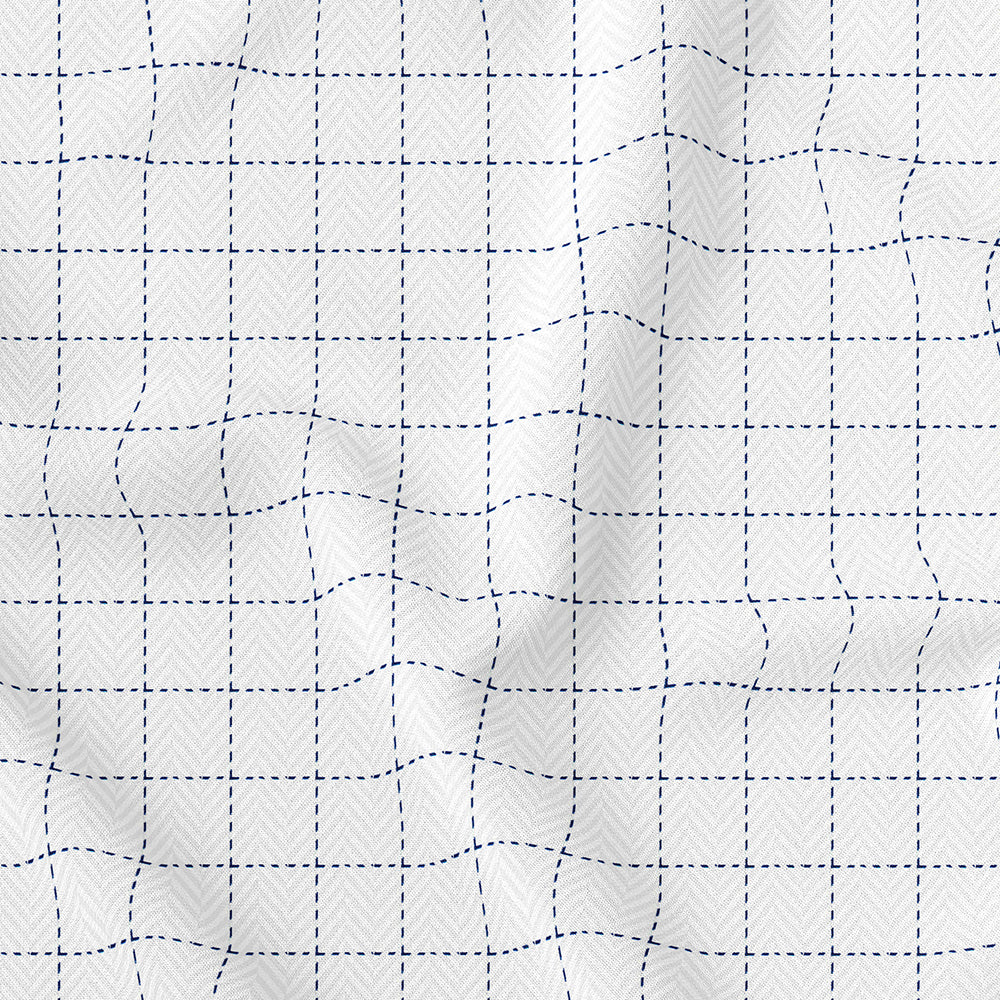 White n Blue in Stripes BT100242