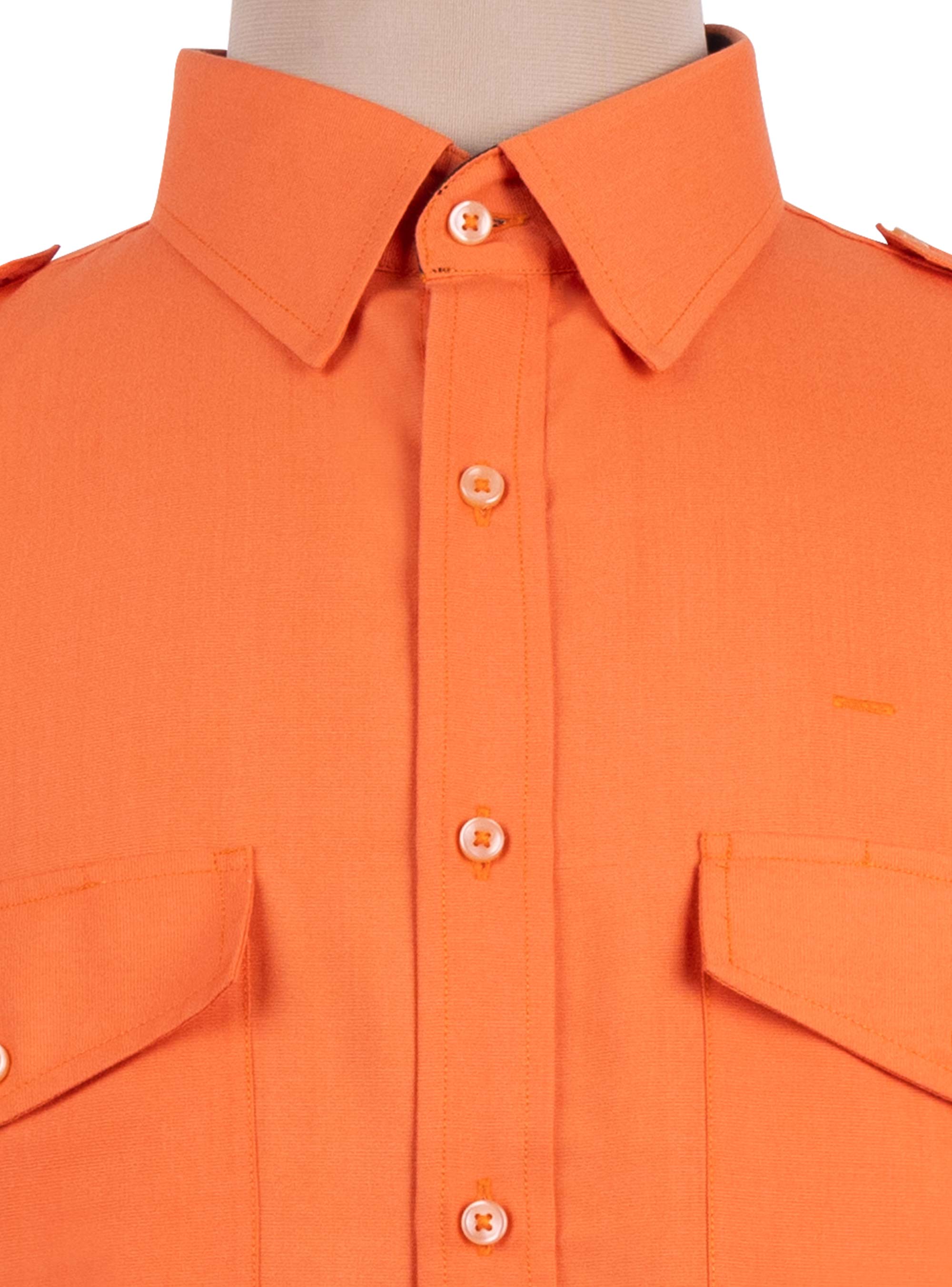 Orange Short Sleeve In-Stock Pilot Shirt – Men’s