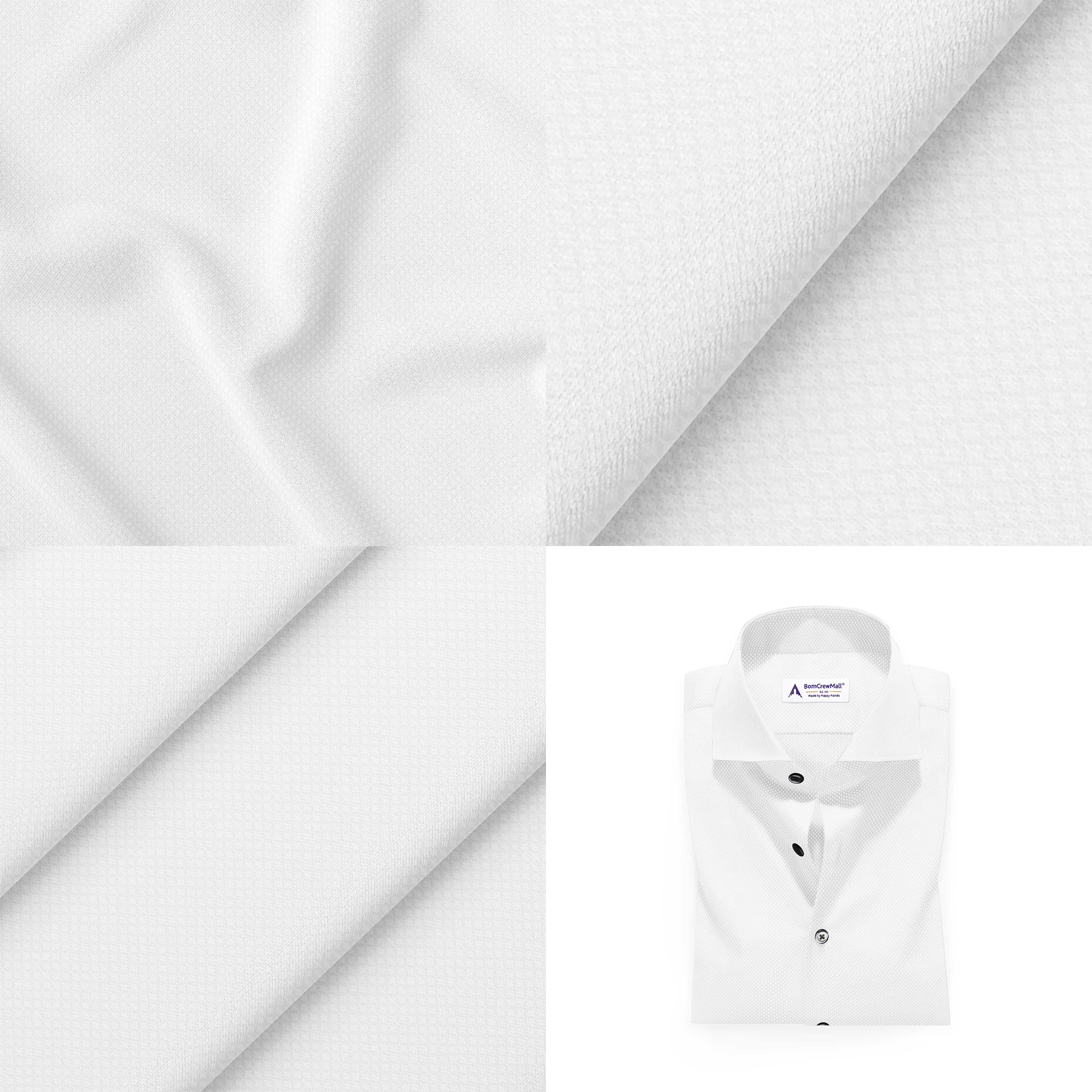 White in Dobby Print BT10078