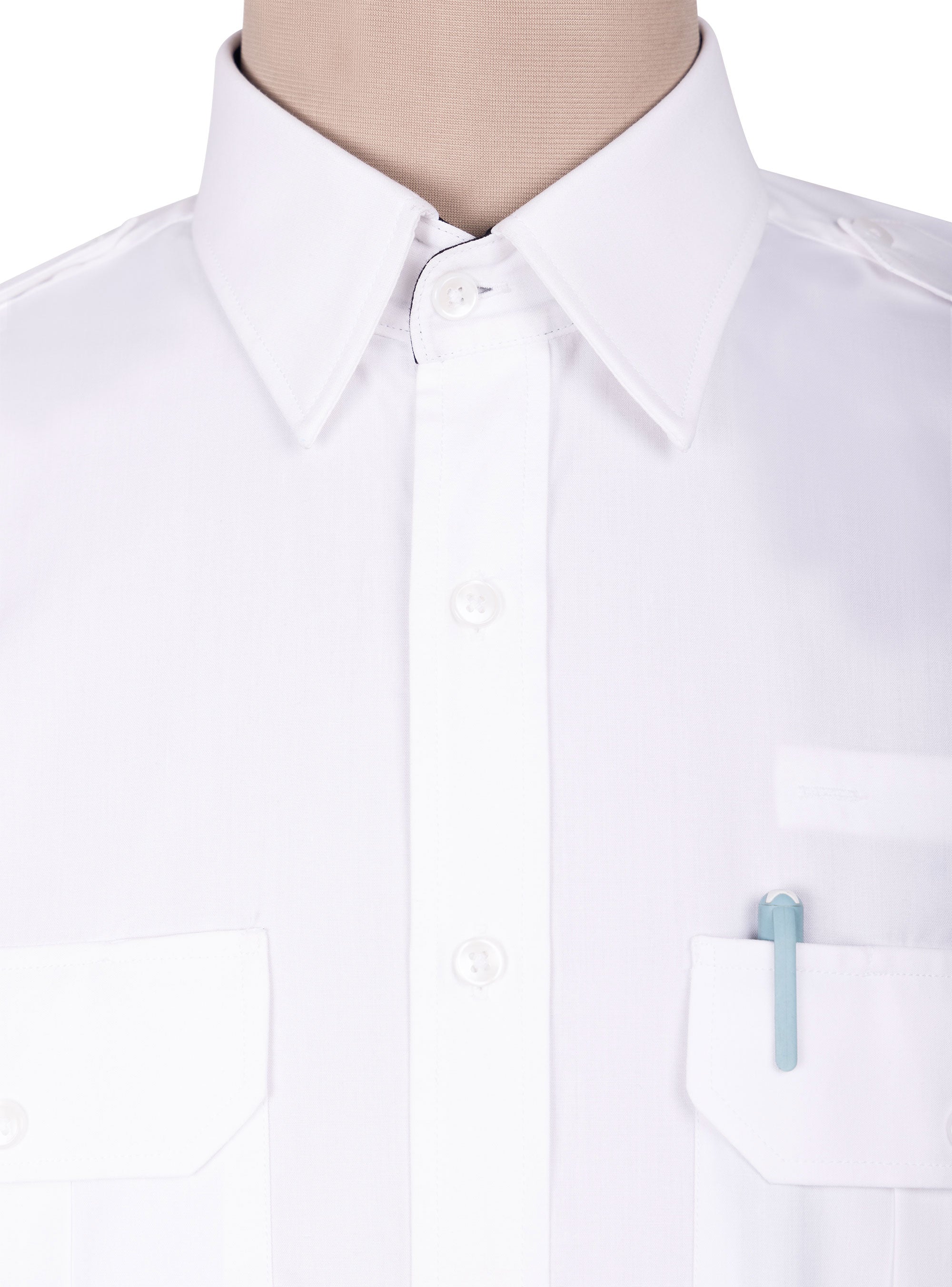 Custom Printed Fabric Pilot Shirt Men