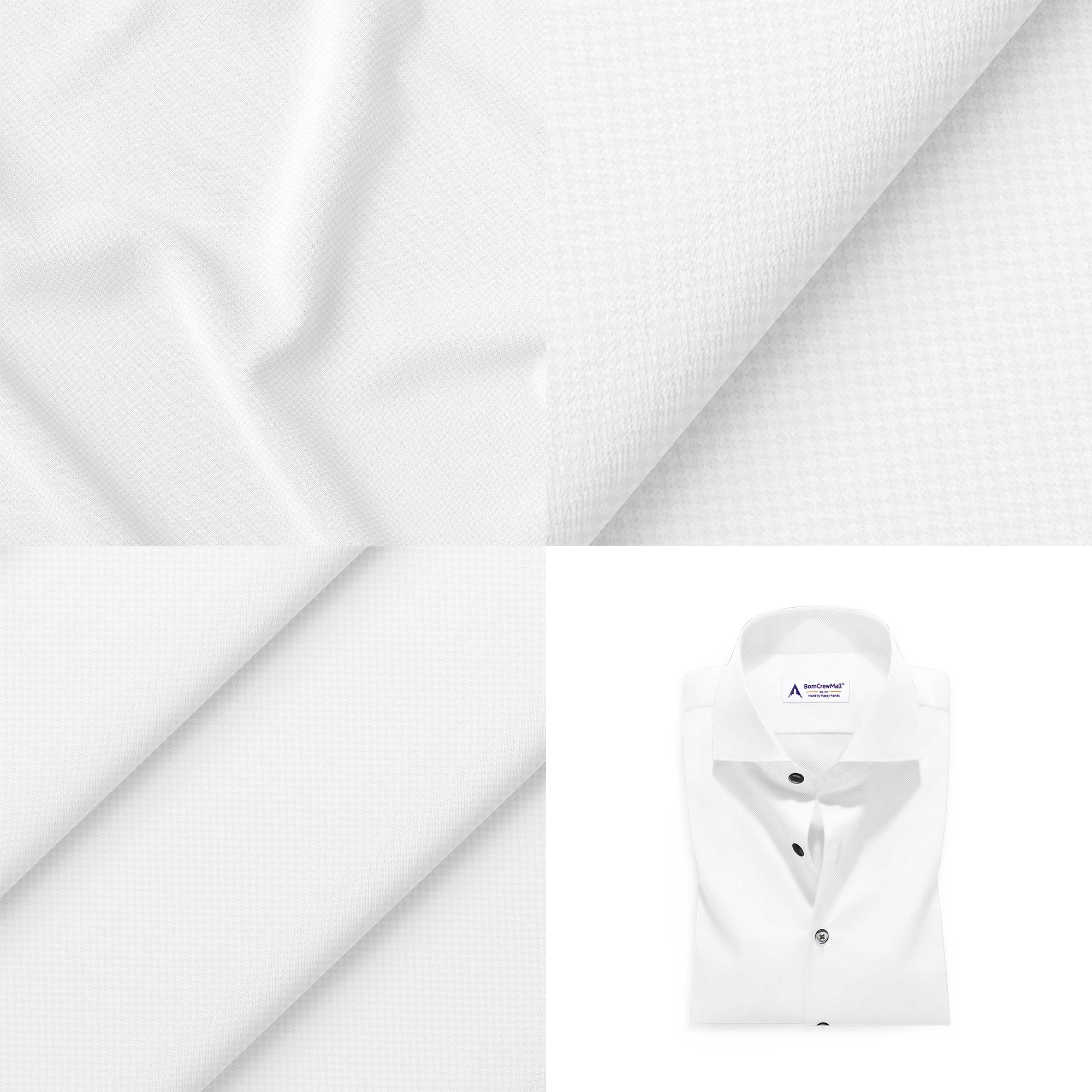 White in Dobby Print BT100204