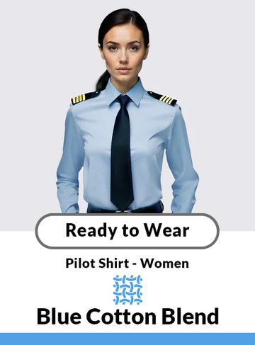 Blue Long Sleeve In-Stock Miami Pilot Shirt – Women’s