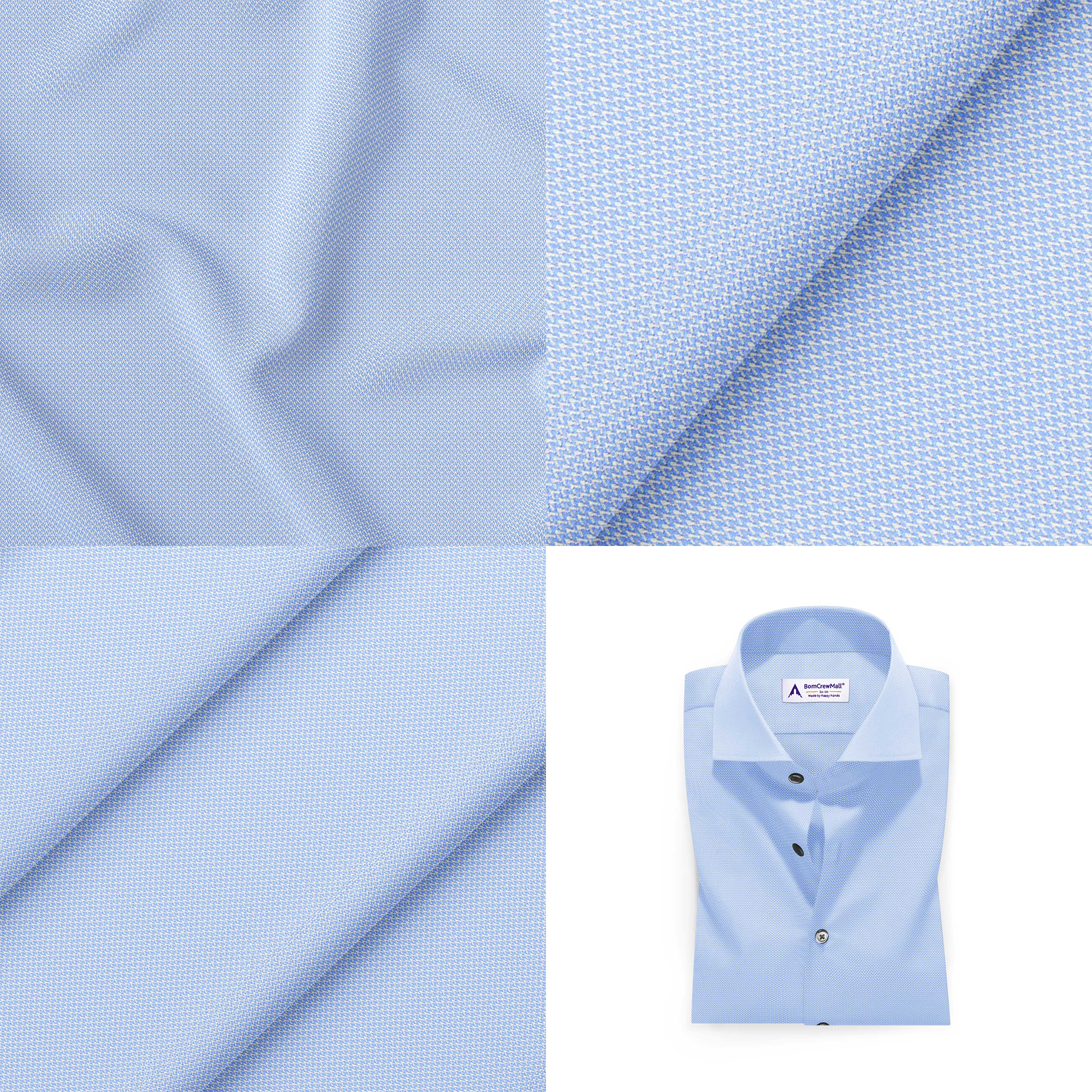 Blue n White in Dobby Print BT100249