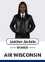 Air Wisconsin Uniform Leather Jackets Women