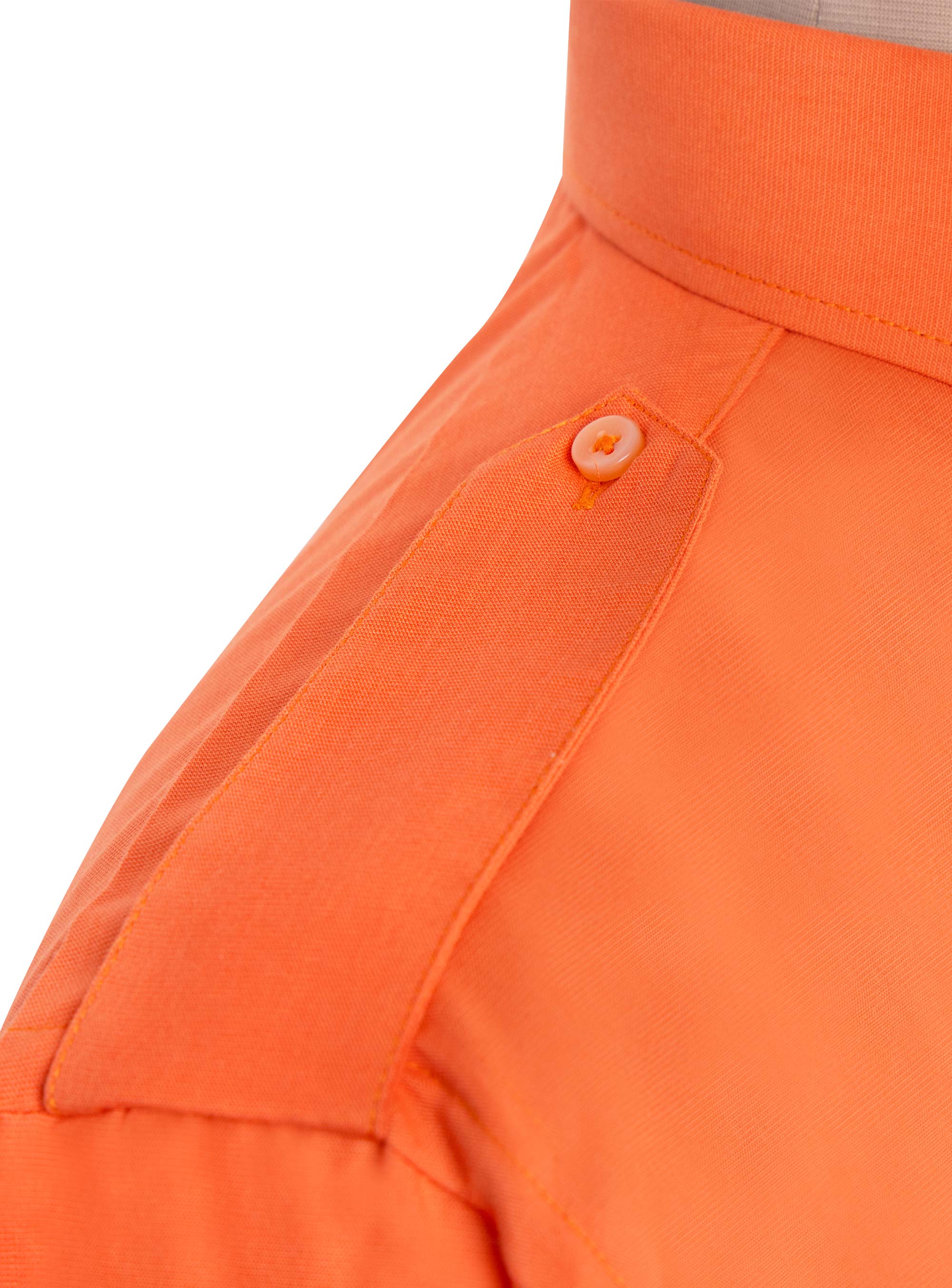 Orange Short Sleeve Standard Pilot Shirt – Women’s