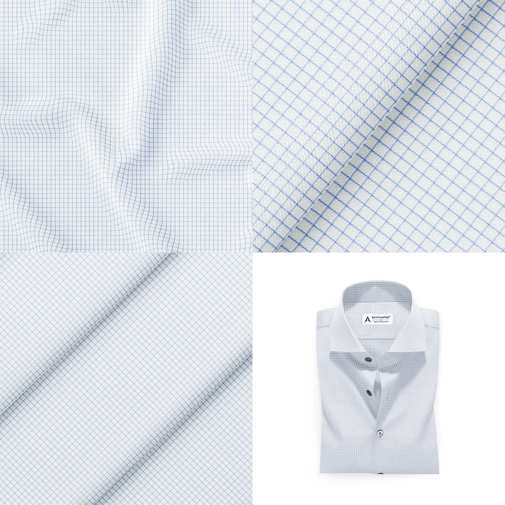 White n Blue in Stripes BT100224