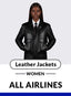 ALL AIRLINES UNIFORM LEATHER JACKETS WOMEN