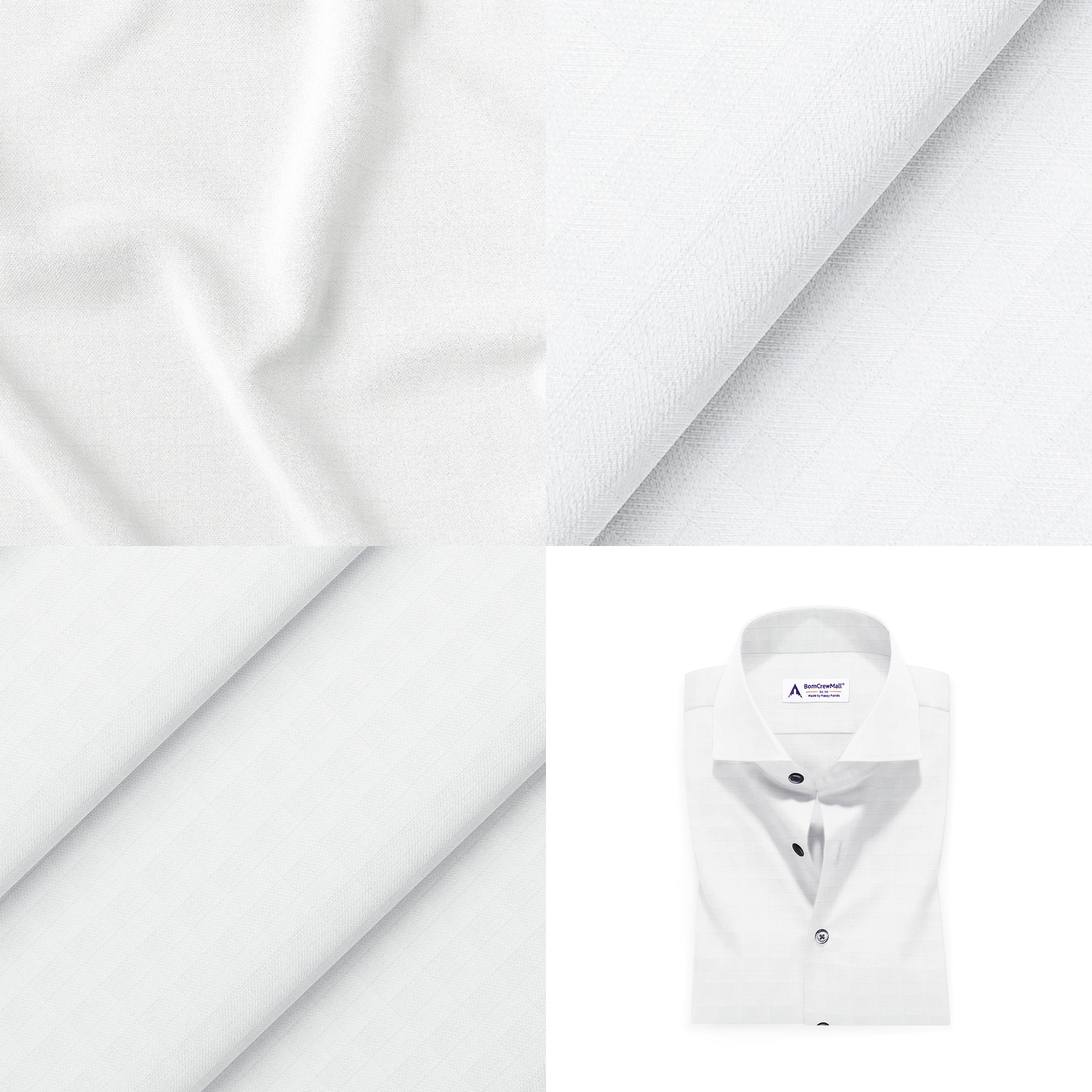 White in Dobby Print BT100162