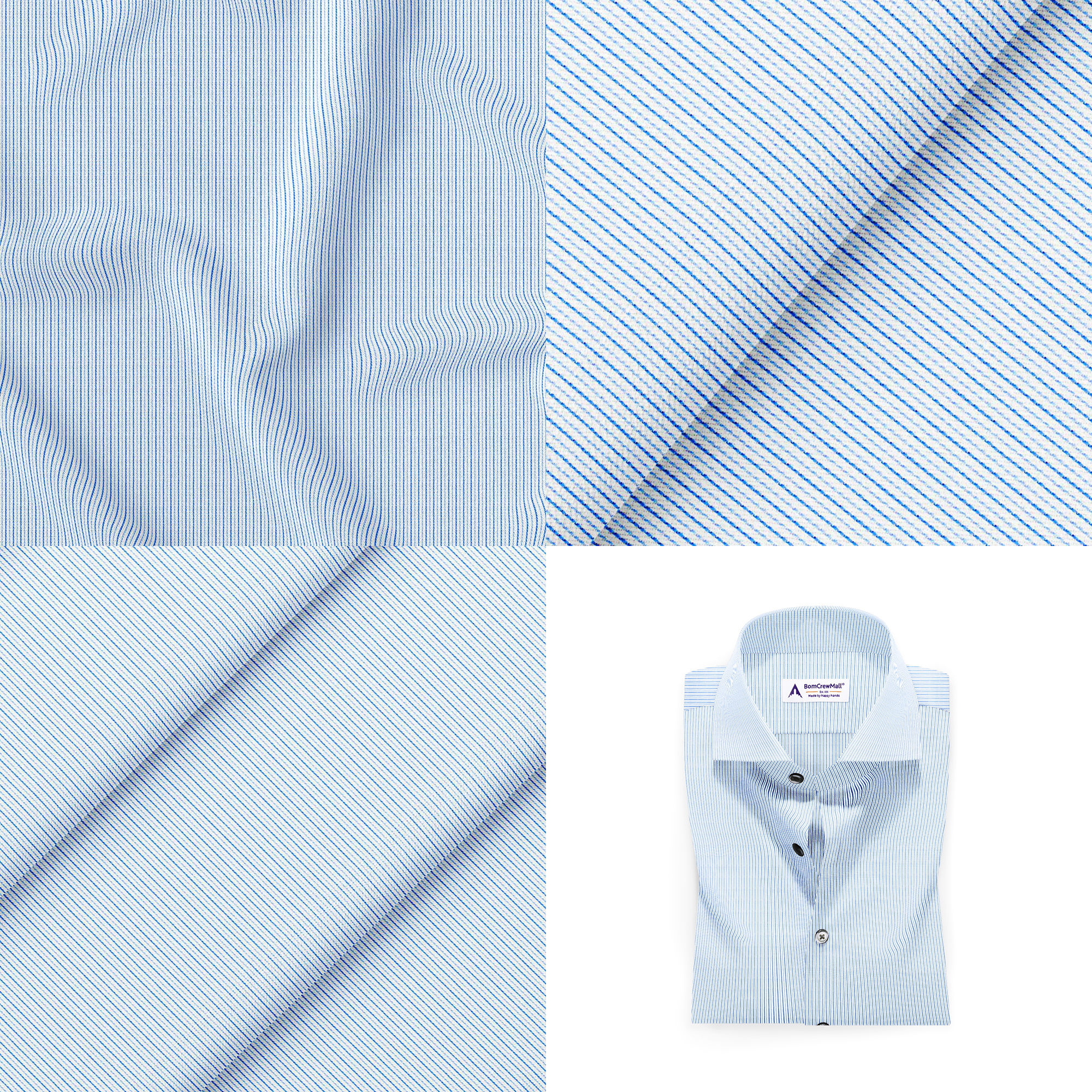 White n Blue in Stripes BT100229