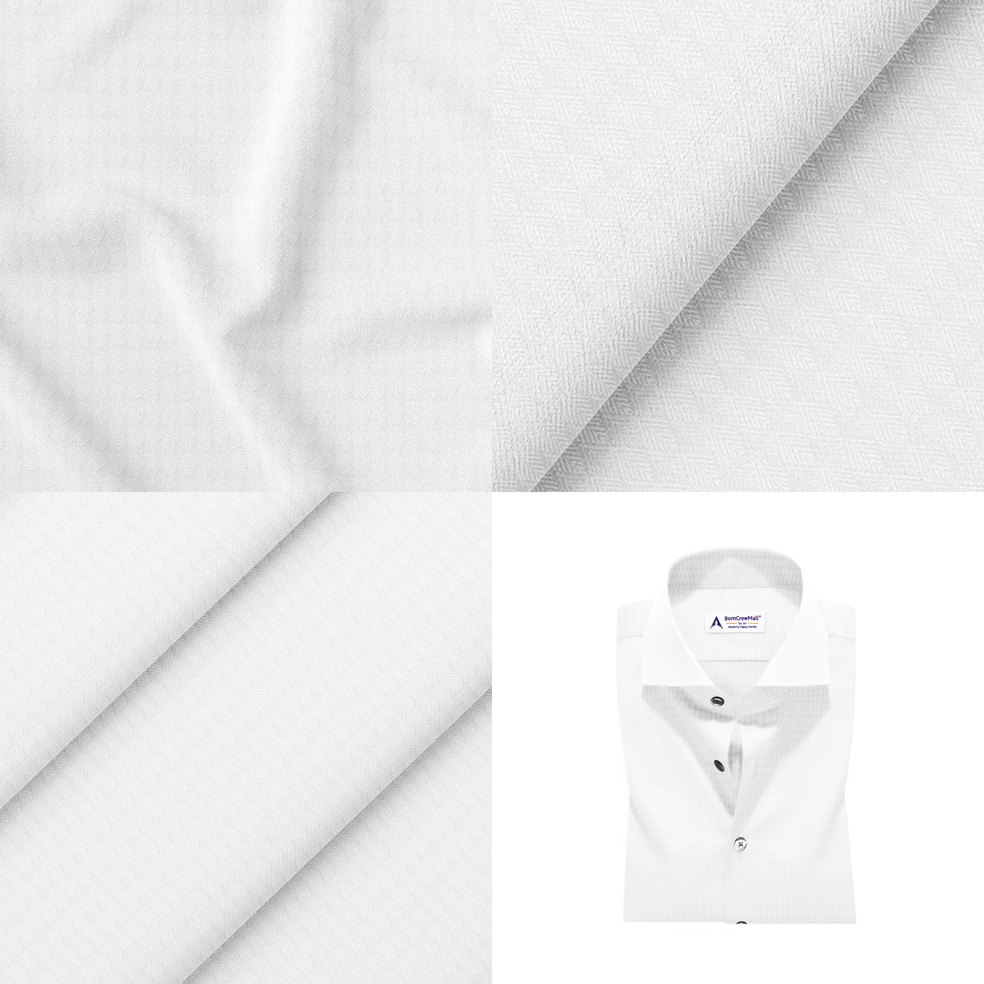 White in Dobby Print BT100163