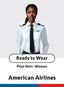 American Airlines Long Sleeve Standard Women's Pilot Shirt