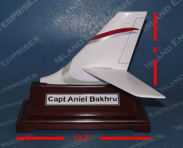 6in Falcon 2000 Desktop plus stand with size