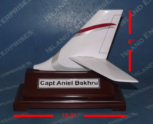 6in Falcon 2000 Desktop plus stand with size