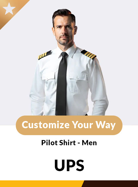 UPS Long Sleeve Custom Pilot Shirt – Men’s