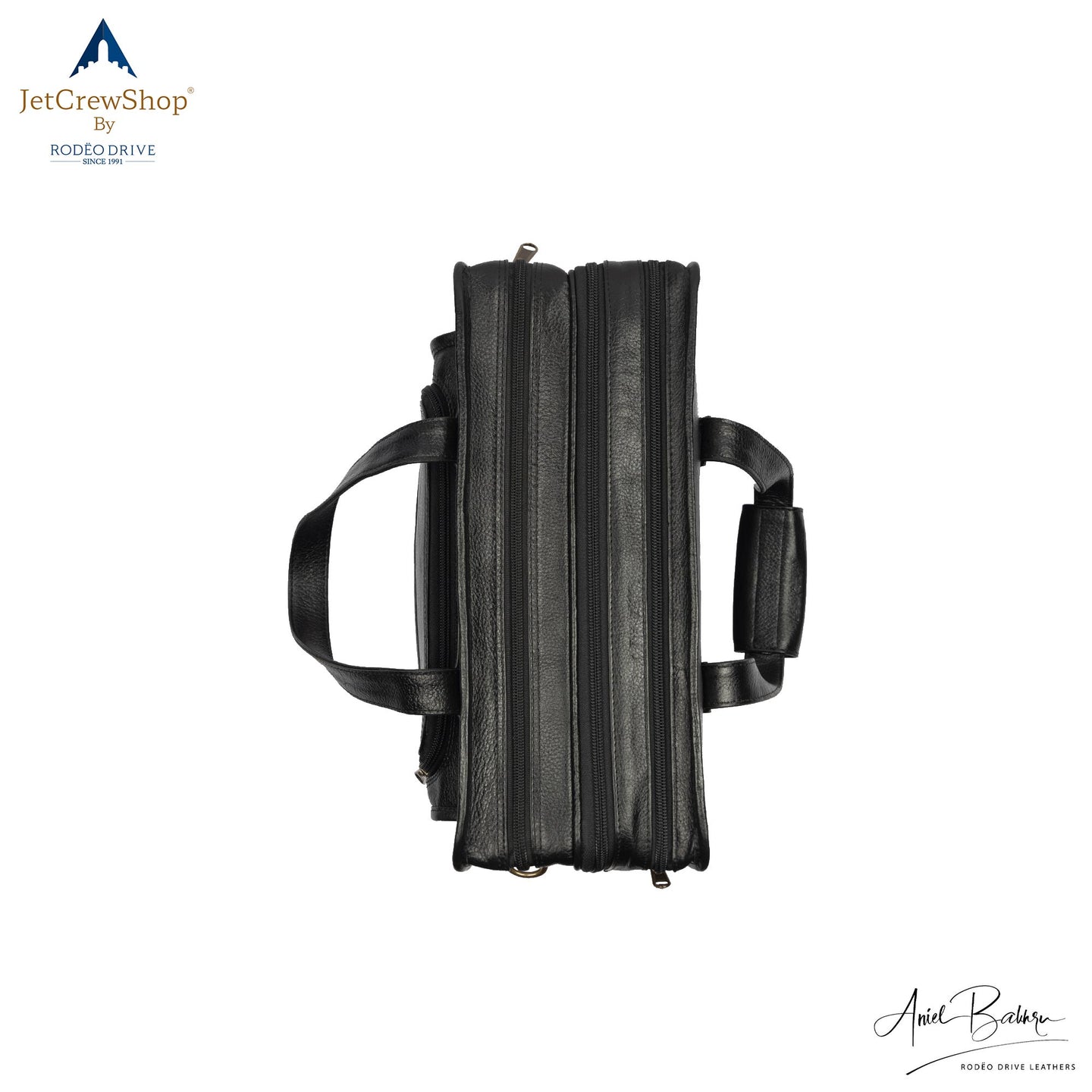 CLOSE BLACK LEATHER BAG