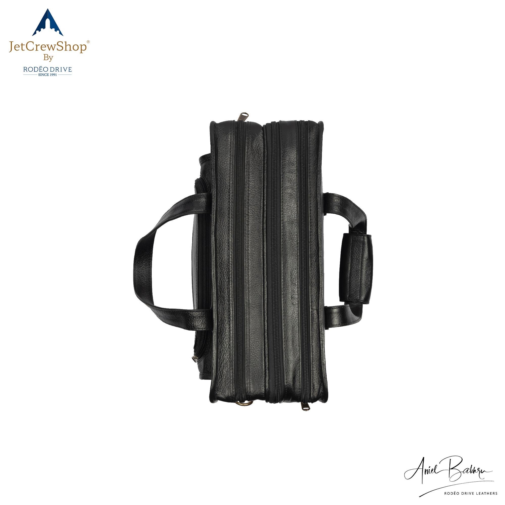 CLOSE BLACK LEATHER BAG