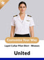 United Custom Lapel Collar Women Short Sleeve Pilot Shirt