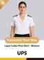 UPS Custom Lapel Collar Women’s Short Sleeve Pilot Shirt