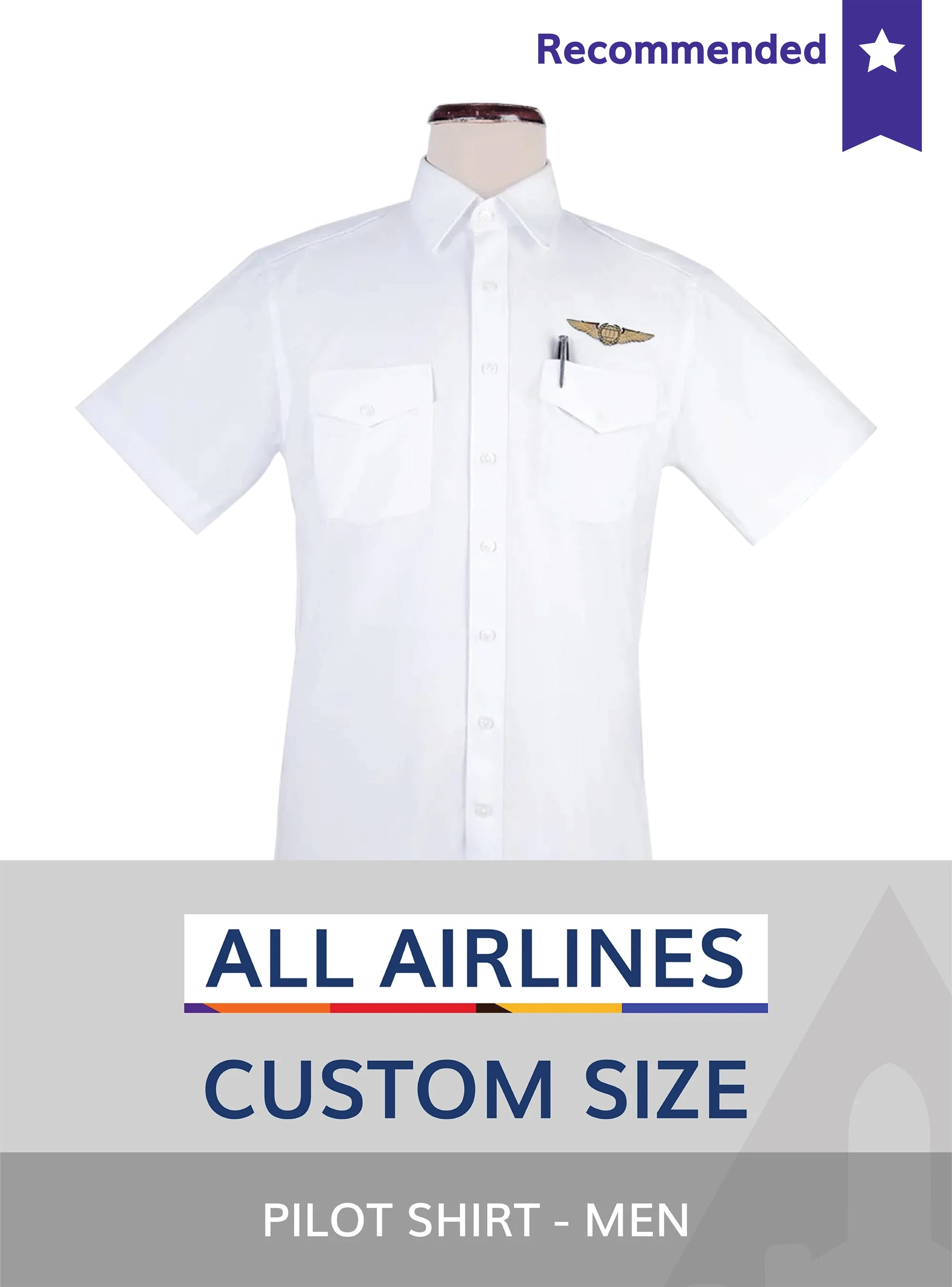 All Airlines Custom Pilot Shirt Men
