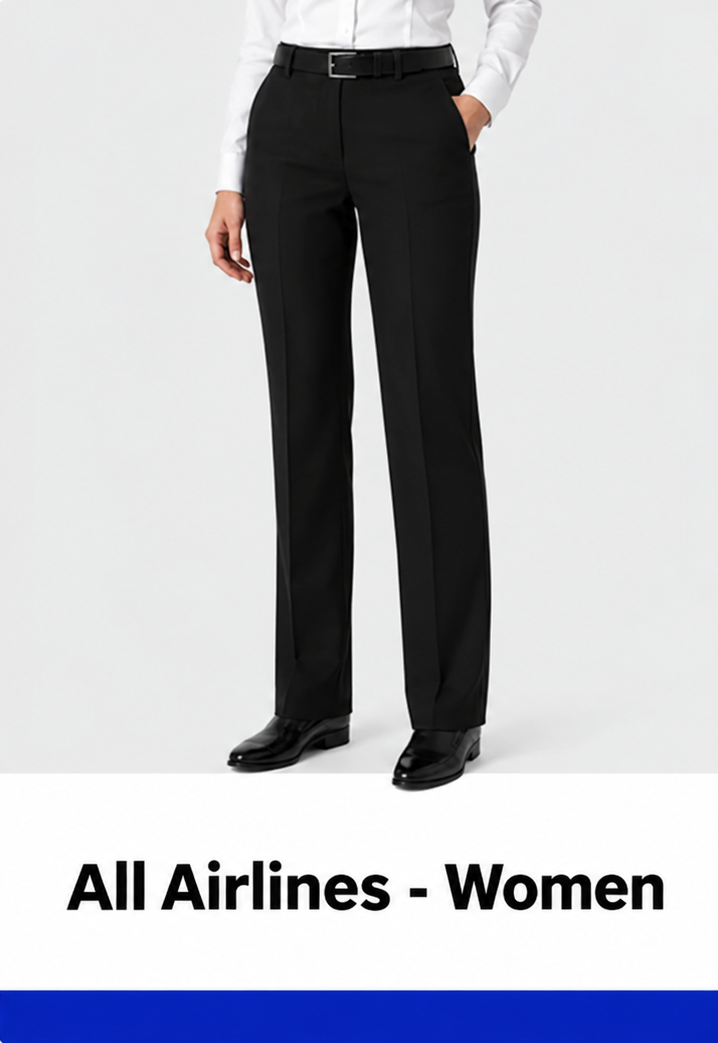 Women's Pilot Pants - Tailored - All Airlines