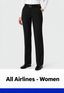 Women's Pilot Pants - Tailored - All Airlines