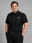 Men's Black Pilot Shirt - Short Sleeve - Tailored - PetJet