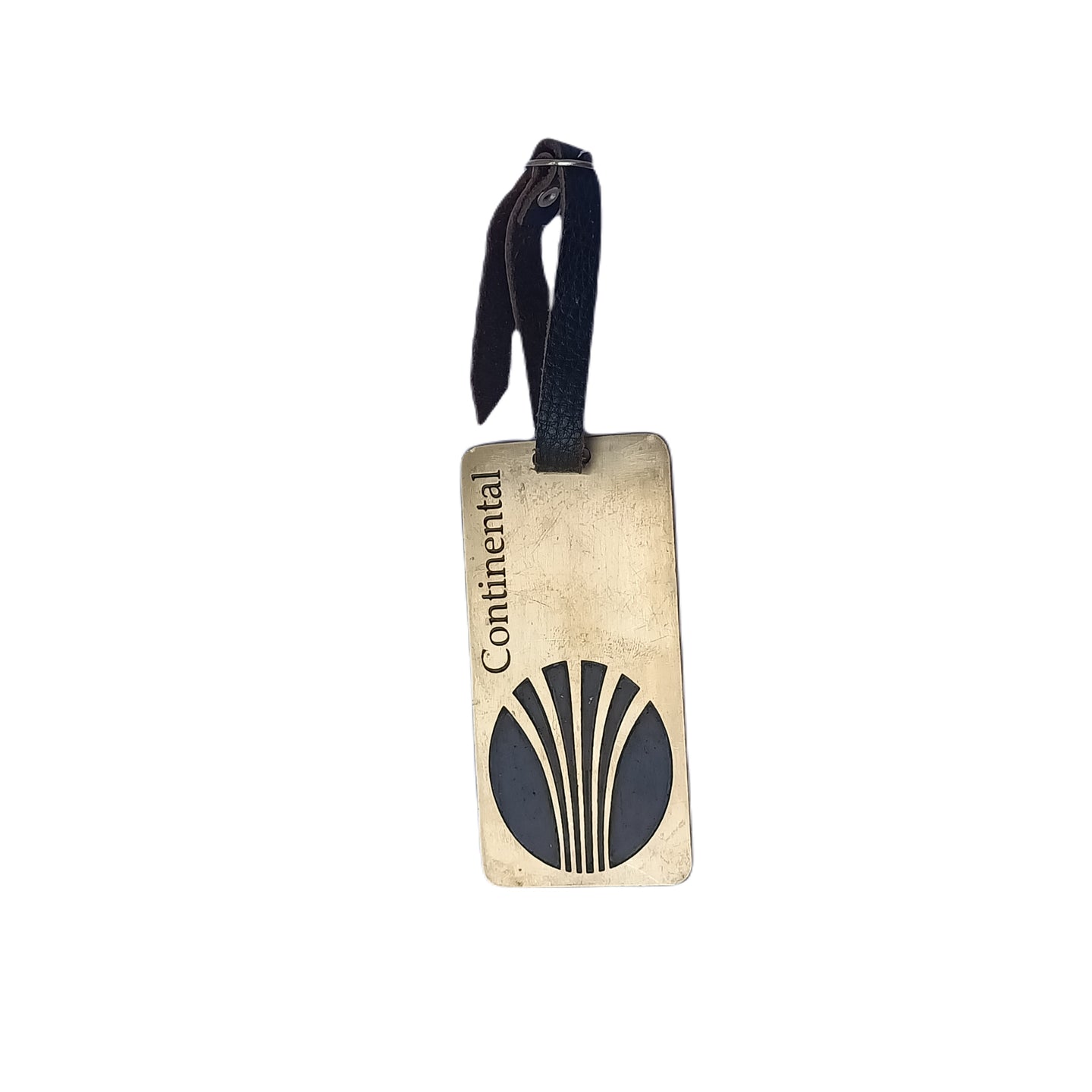 CONTINENTAL BRASS TAG RECTANGLE GOLDEN