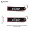 CREW EMBROIDERY BAG TAG-BLACK