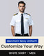 Custom Merchant Navy Uniform White Shirt – Men’s