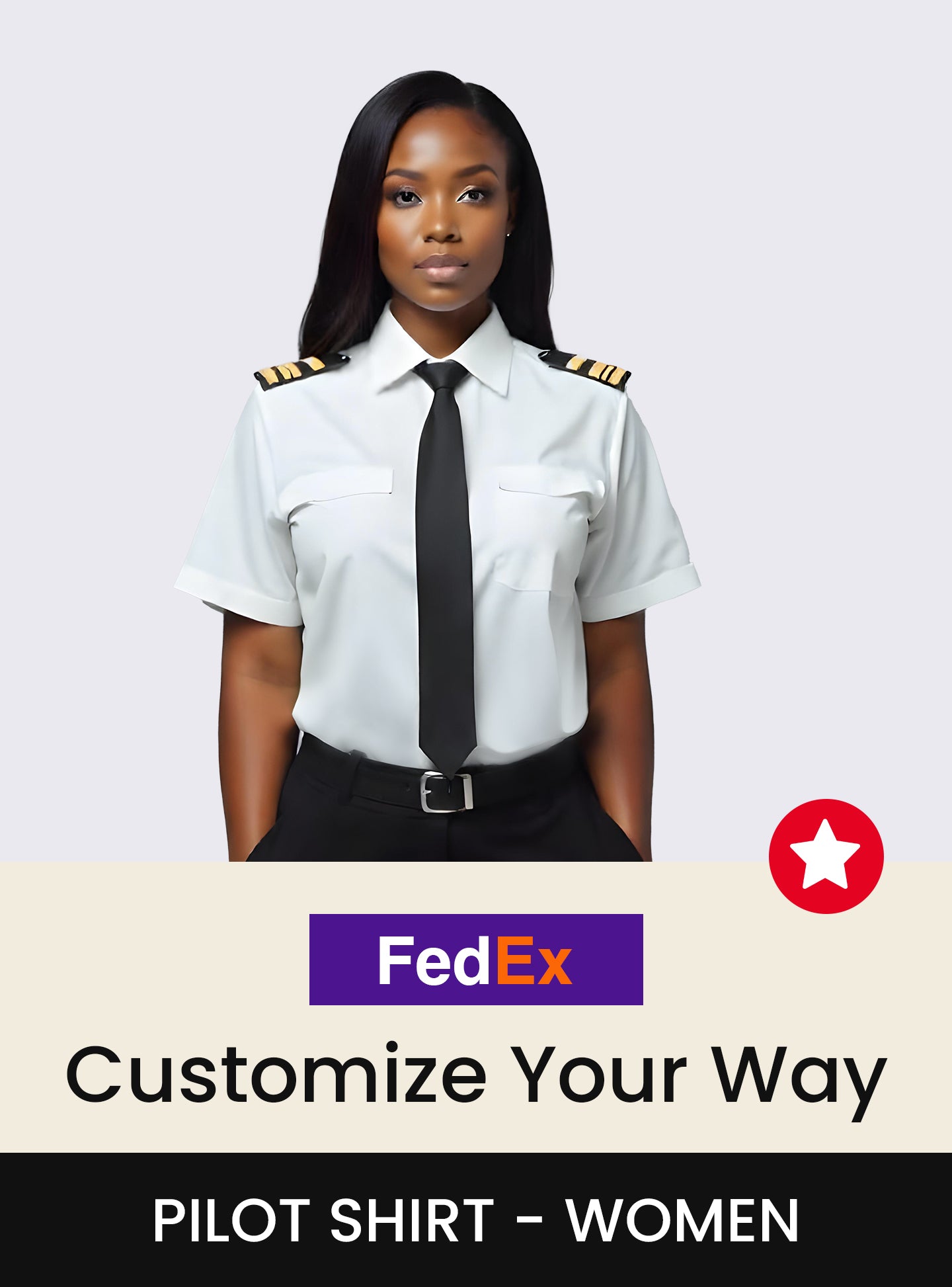 FedEx Custom Pilot Shirt Women