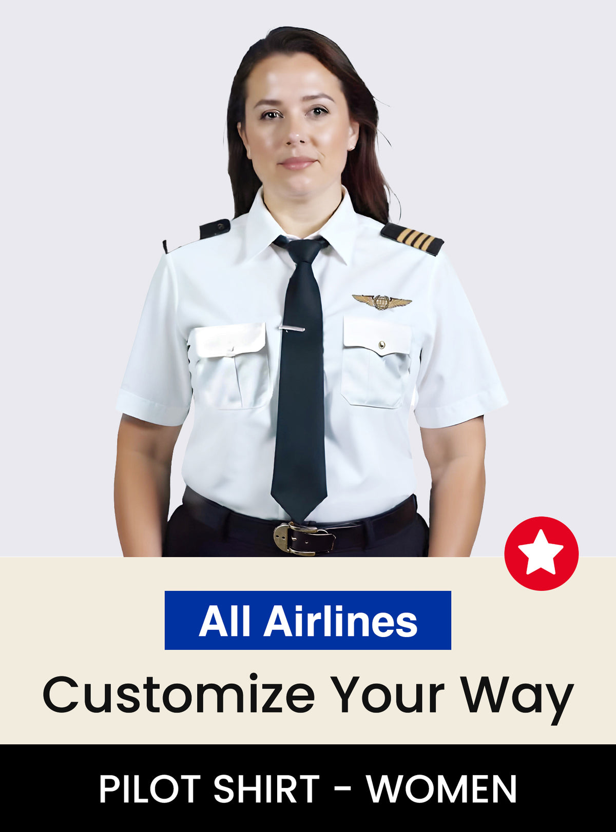 All Airlines Custom Women&#39;s Pilot